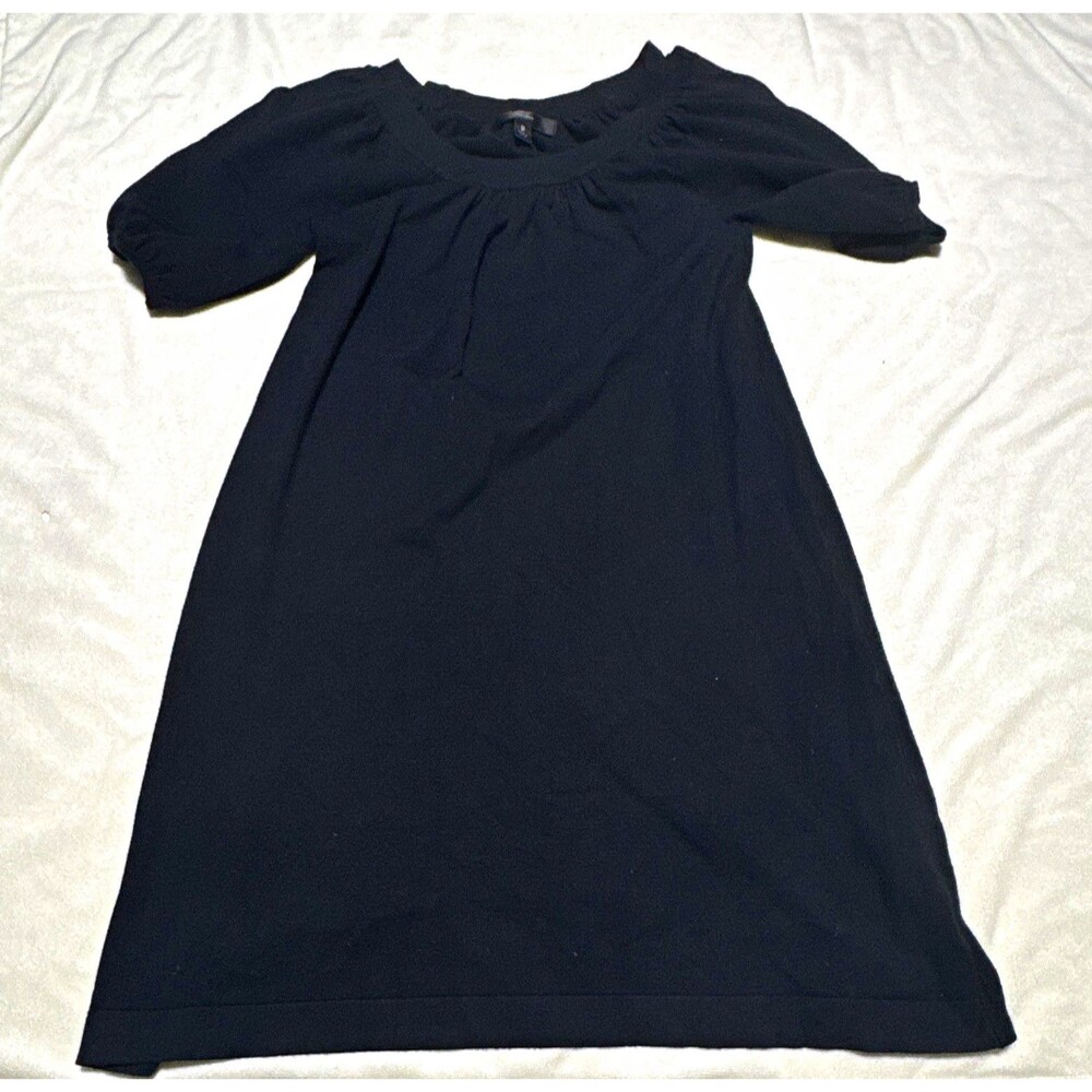 Mossimo Women’s Black Solid Pleated Crew Neck Short Sleeve Top S